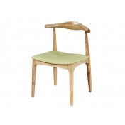 素食馆餐椅，实木牛角椅子