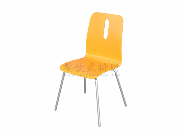 快餐钢木椅子 CY034