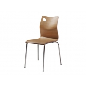 广州弯曲木椅，不锈钢餐椅