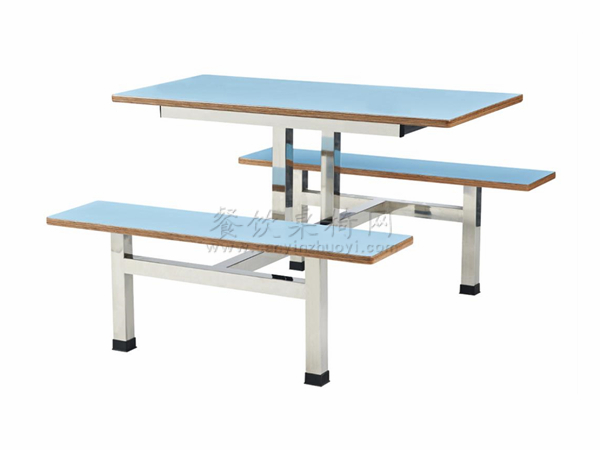钢木饭堂桌椅 ZY-LT018