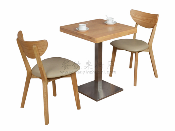 钢木桌实木椅 ZY-XC084