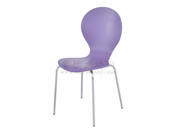 紫色钢木餐椅 CY-GM041