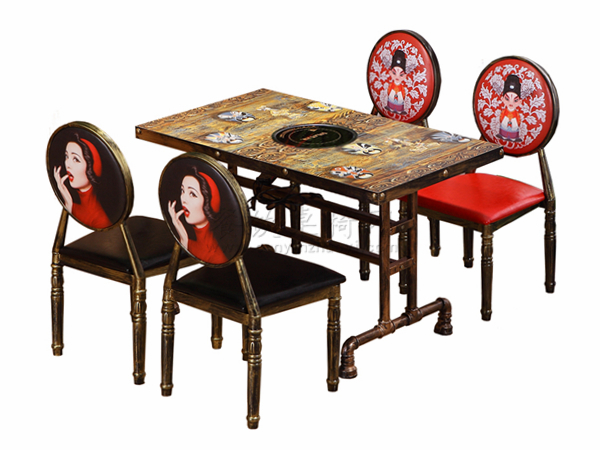 火锅店餐桌椅 ZY-HG006
