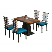 工业菜馆桌椅 ZY-ZT013