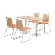 汉堡钢木桌椅 ZY-GM091