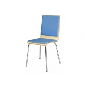 软包钢木餐椅 CY-GM059