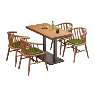 北欧风餐桌椅，素食店桌椅