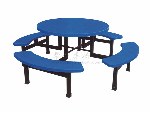 单位食堂桌椅，弧形凳桌椅