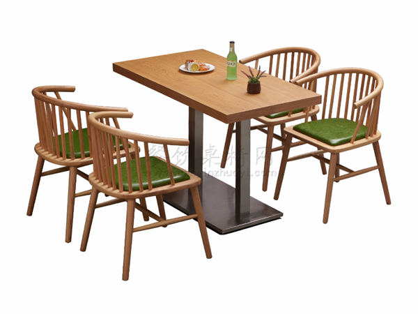 天津餐厅家具，实木餐桌椅