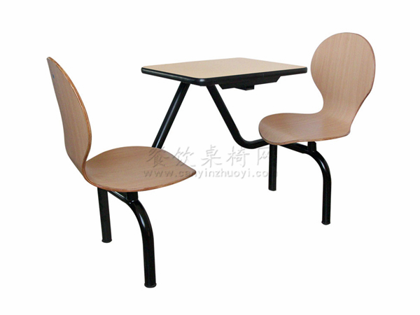 连体式餐桌椅 LT002