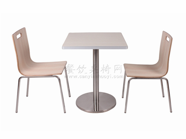 铝合金封边桌，防火板桌椅