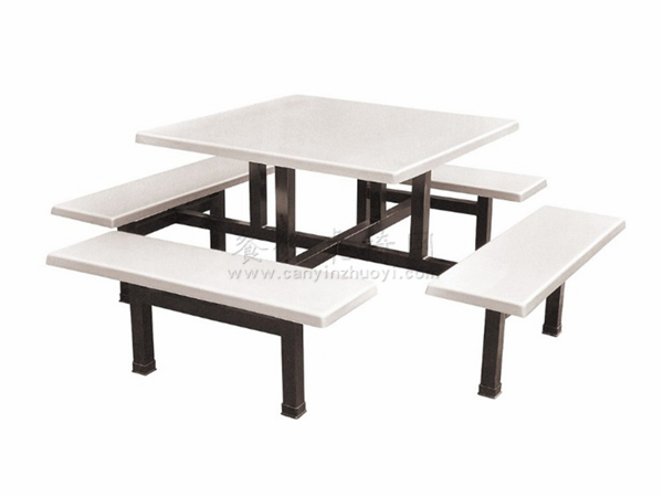 玻璃钢餐桌椅，食堂餐桌椅