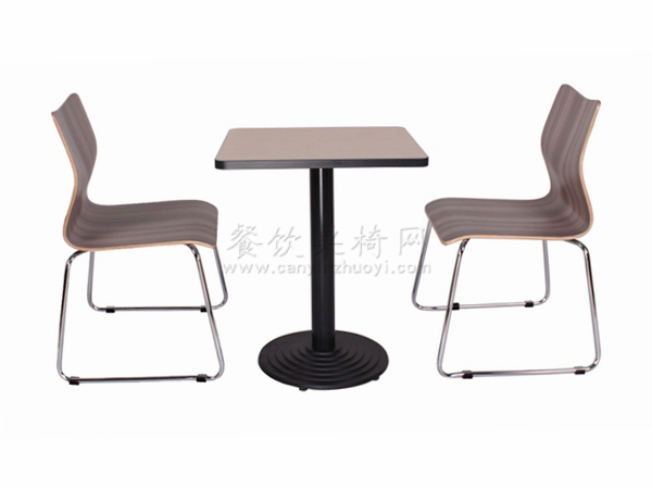 湛江防火板快餐桌和曲木椅