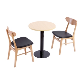 北欧风格两人位奶茶店桌椅