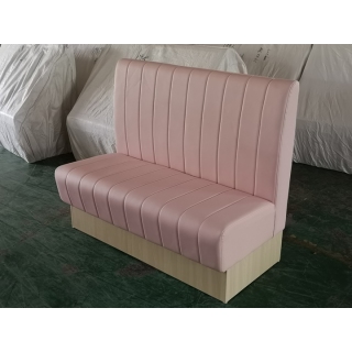 网红餐厅沙发，粉红色沙发