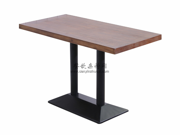 钢木餐桌，酸菜鱼餐厅桌子