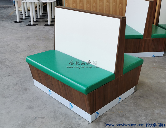 港式冰室双面板式卡座沙发