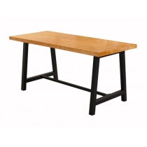 油漆面钢木桌 CZ-GM080