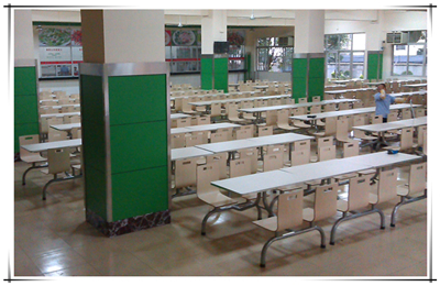 学校食堂餐桌椅的功能尺寸要求