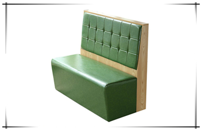 木纹板式卡座沙发