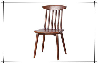 实木材质西餐厅椅子
