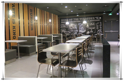 汉堡王餐厅家具