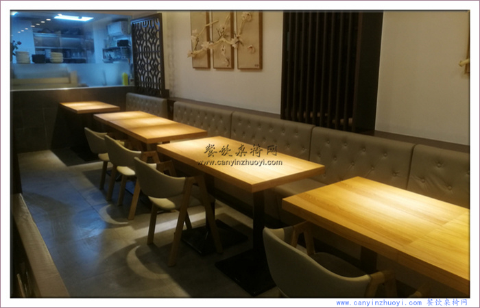 海珠区日式料理店卡座沙发桌椅