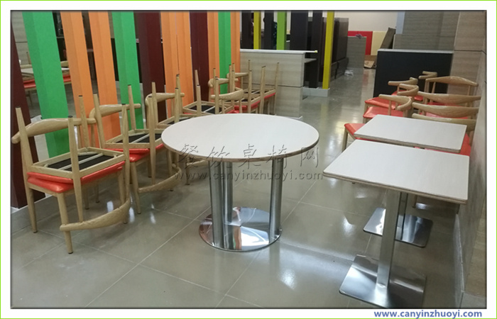 江门汉堡店沙发桌椅