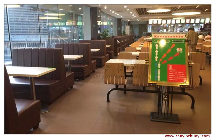 广州自选快餐桌椅沙发定做实拍