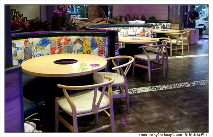 深圳弧形主题餐厅沙发