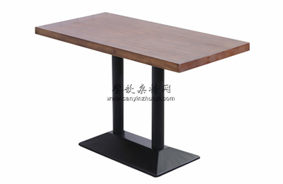 饺子店钢木桌
