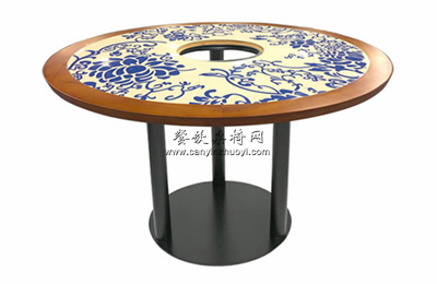 火锅店圆桌子
