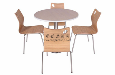 肠粉店钢木桌椅