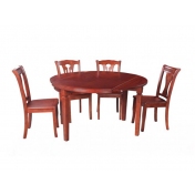 中式餐桌椅，实木桌椅图片