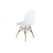 时尚塑料椅面实木支架椅子