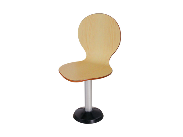 固定式曲木材质快餐厅椅子