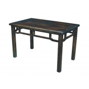 炭烧木餐桌，中式实木餐桌