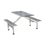 不锈钢食堂餐桌椅款式图片