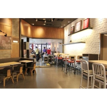汉堡王餐厅用的餐桌椅款式