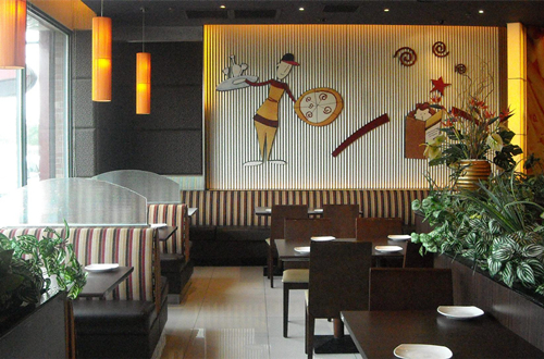 餐厅沙发，必胜客卡座沙发