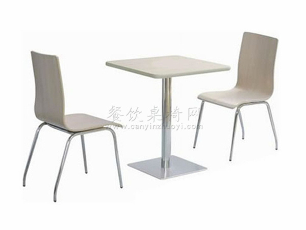 钢木餐桌椅，钢木快餐家具