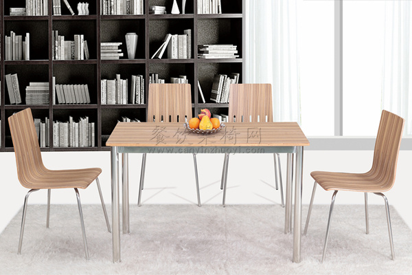 钢木家具，北海汉堡店桌椅