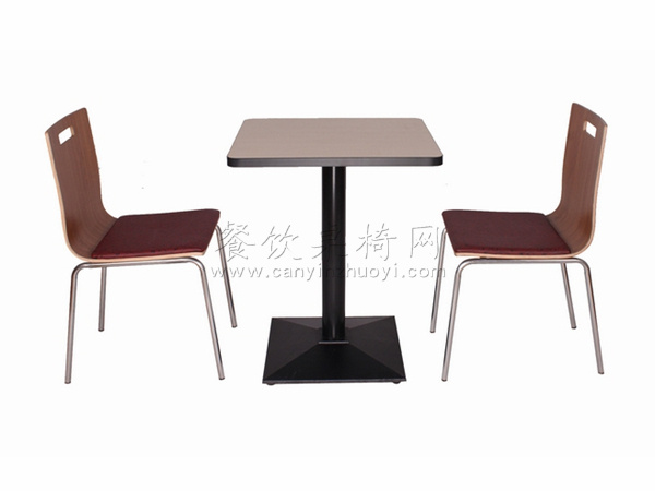 钢木结构桌椅 ZY-GM009