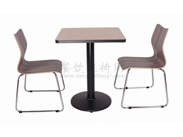 分体钢木桌椅 ZY-GM015