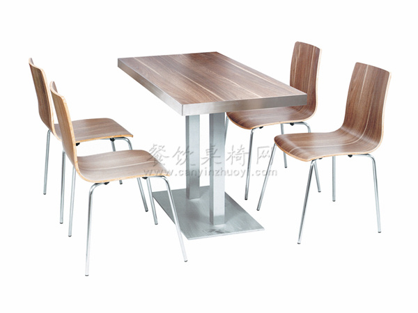 胡桃木纹桌椅 ZY-GM060