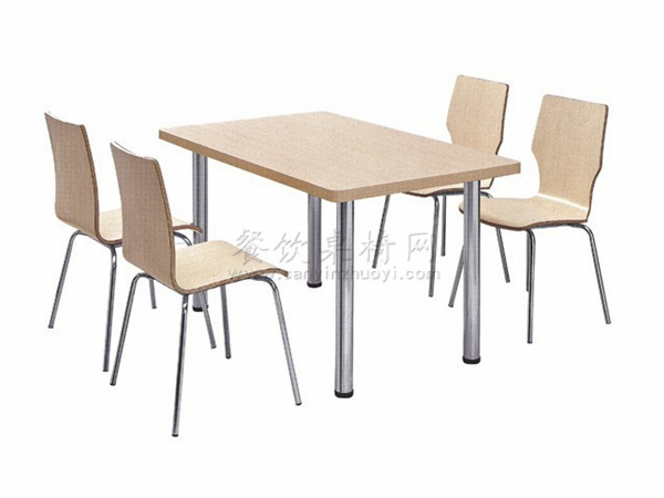 饭堂钢木桌椅 ZY-GM064