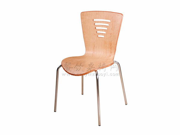 快餐厅钢木椅 CY-GM009
