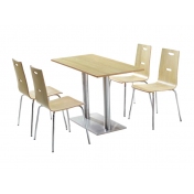 浅木纹餐桌椅 ZY-GM051