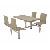 一桌四椅连体 ZY-LT015