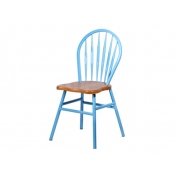蓝色铁艺餐椅 CY-TY008